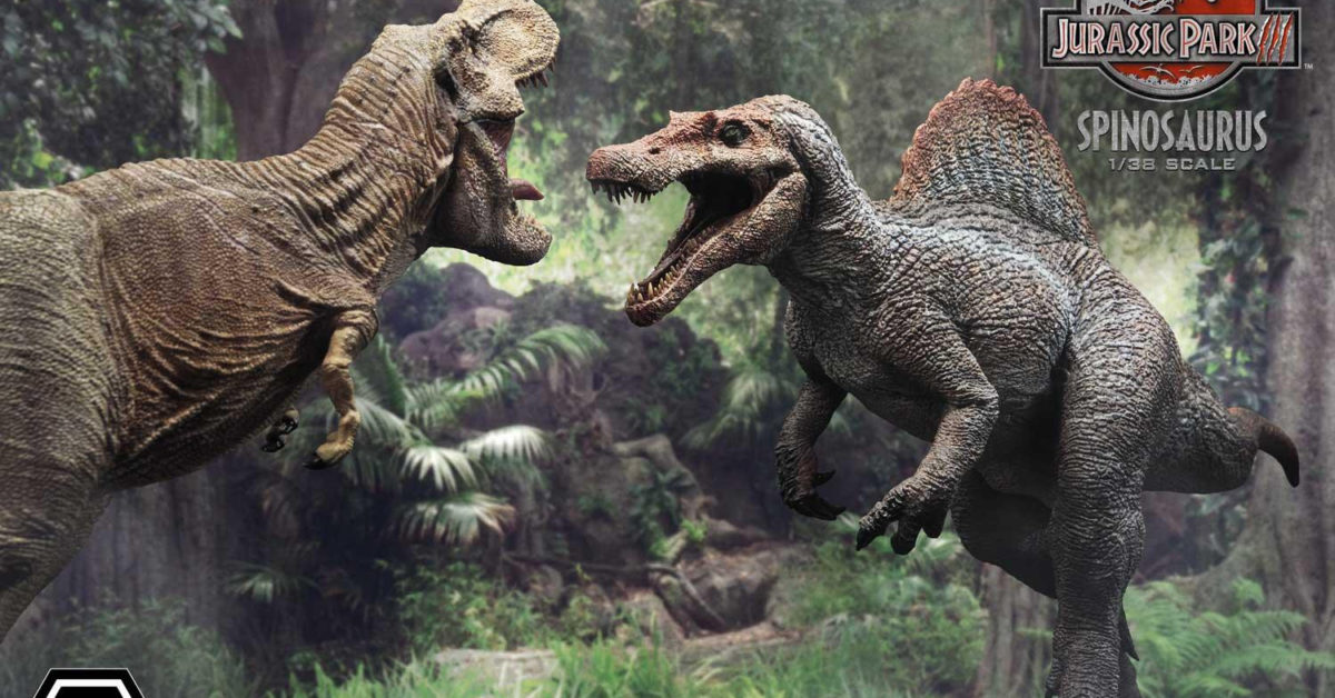 jurassic park 3 spinosaurus vs tyrannosaurus rex