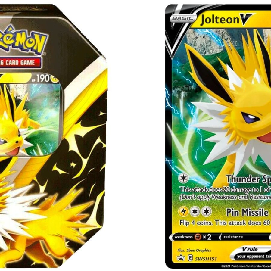 Pokémon Trading Cards Games 2021 Fall Eevee Evolutions Jolteon V Tin 