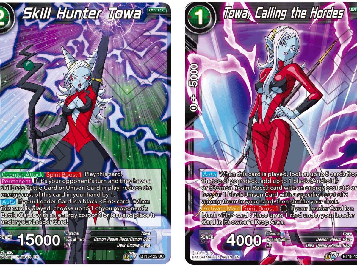 Dragon Ball Super Previews Saiyan Showdown: Towa Cards