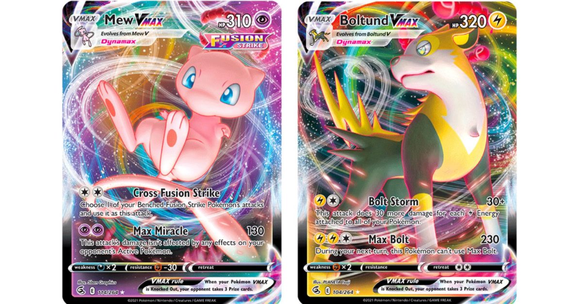 Mew Vmax & Mew V Proxy Pokemon Card Set 2 Cards Gigantamax 