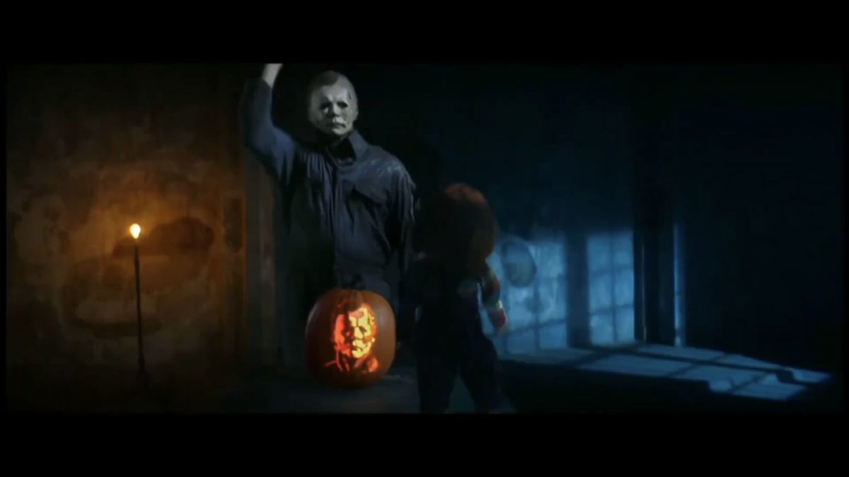 Chucky Michael Myers Worlds Collide To Promote New Series Film