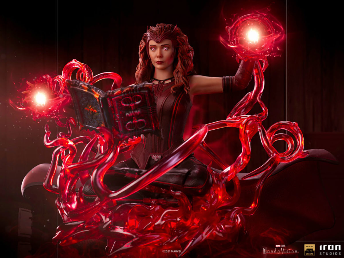 Scarlet Witch Explore to Darkhold with Iron Studios WandaVision Statue