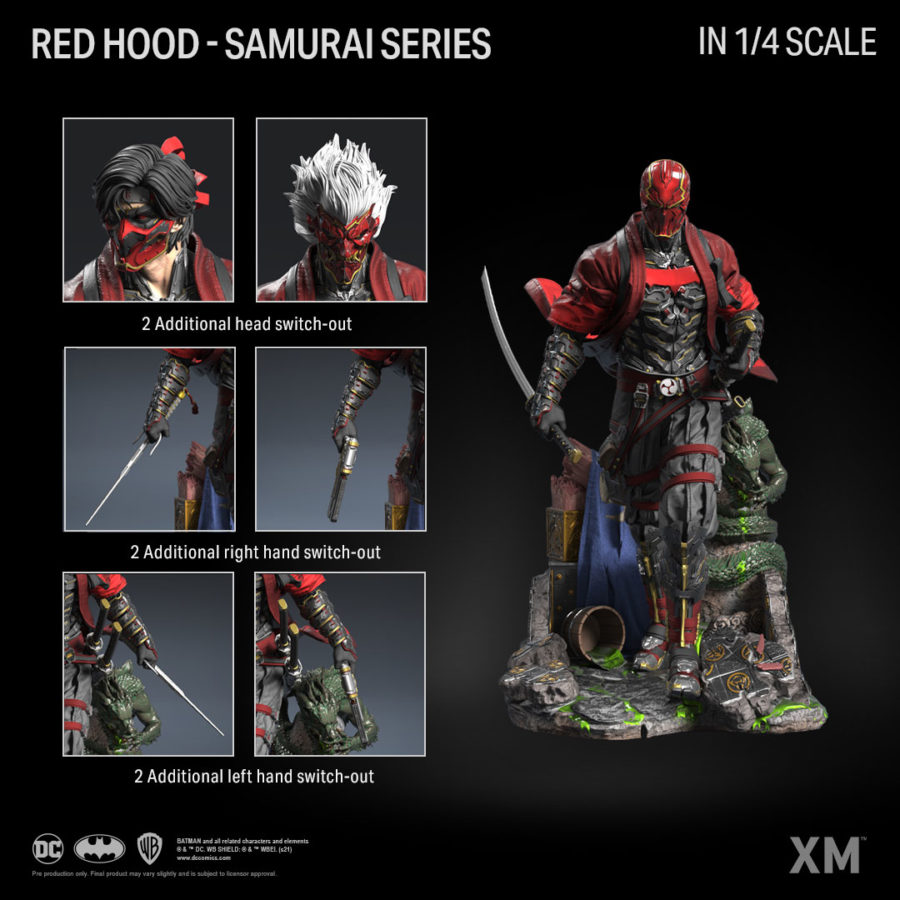Red Hood Joins XM Studios Batman Samurai Statue Line for DC Fandome