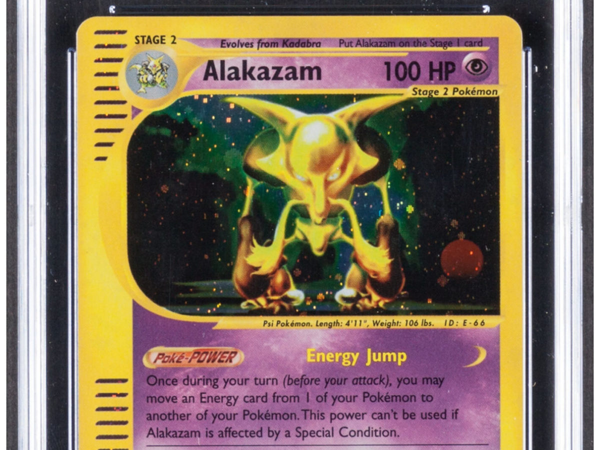 Alakazam (shiny) - Pokemon trading cards (first edition)