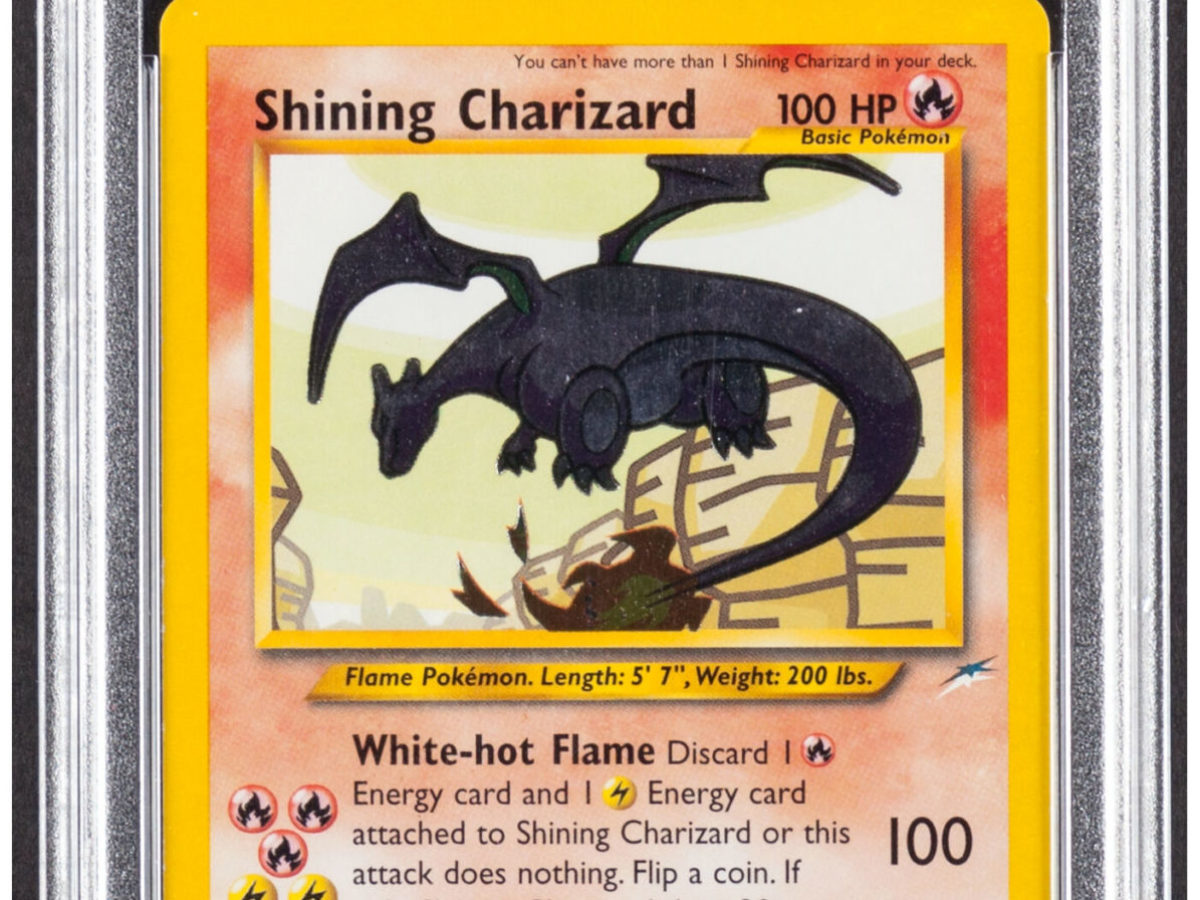 Pokémon TCG Shining Charizard Card Up For Auction At Heritage