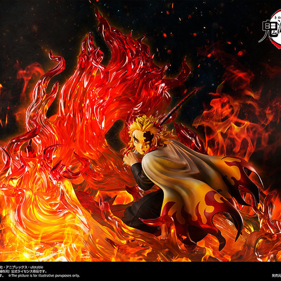 Demon Slayer: Kimetsu no Yaiba Kyojuro Rengoku Flame Breathing Esoteric Art  Ninth Form: Rengoku 1/8 Scale Figure