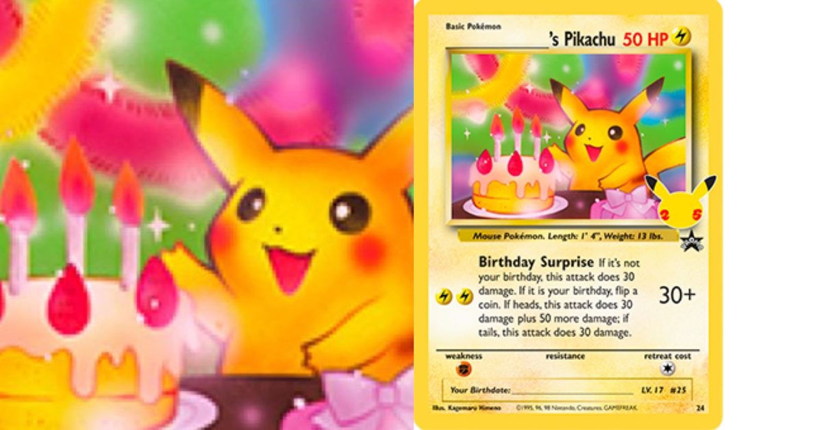 Pokemon 25th Anniversary Card List