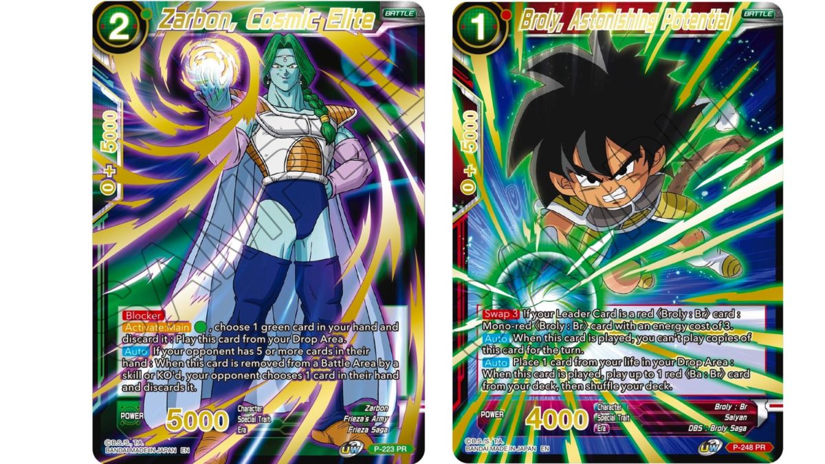 Dragon Ball Super Previews Mythic Booster: Zarbon & Broly Reprint