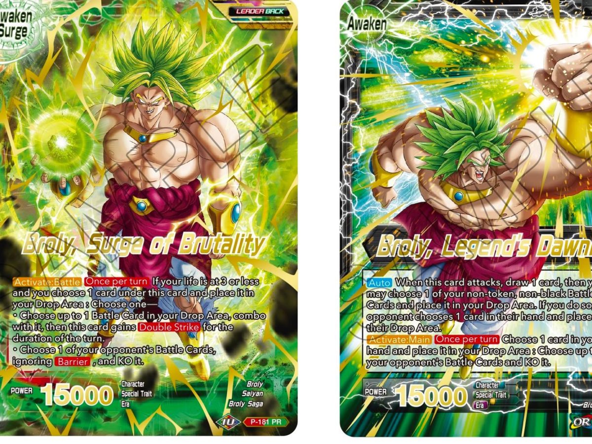Dragon Ball Super Previews Mythic Booster: Broly Leader Reprint