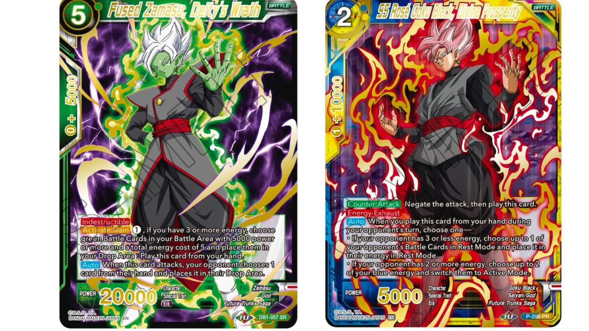 Goku Black SSJR and Zamasu From Dragon Ball Super