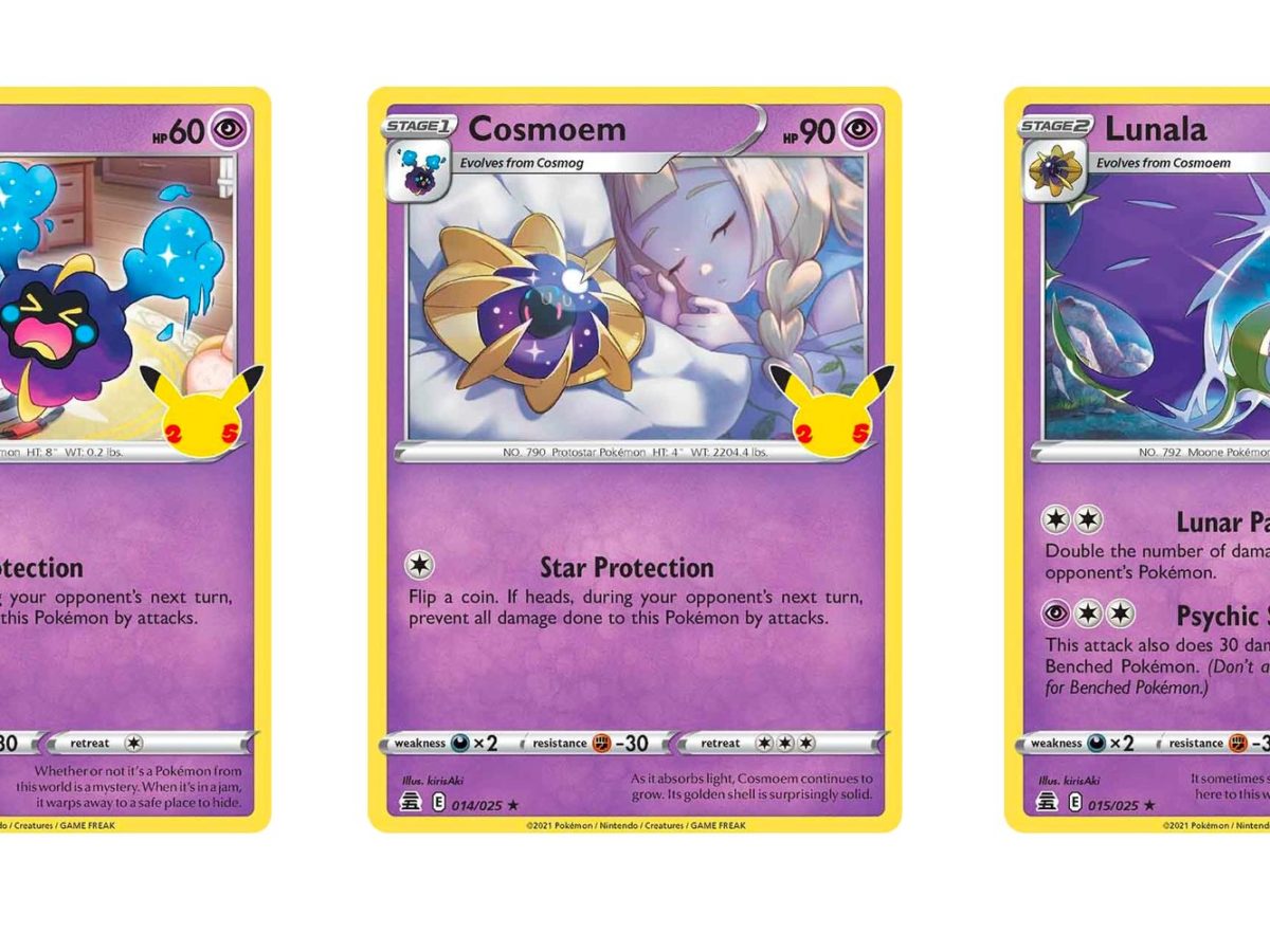 Pokemon Card Set Solgaleo and Lunala Celebrations