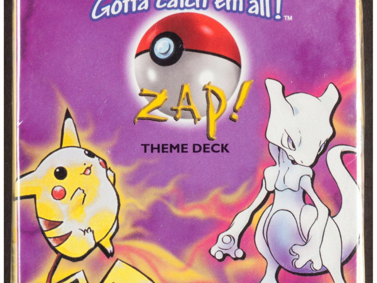 Pokémon TCG Sealed Zap! Theme Deck Up For Auction At Heritage