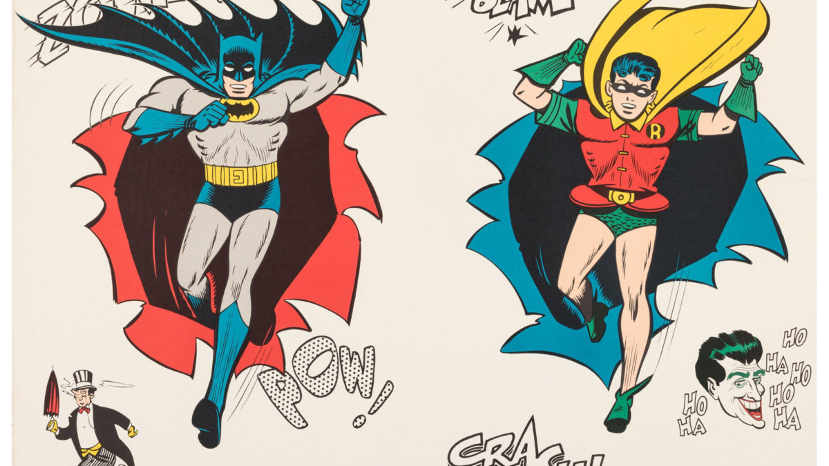 Batman And Robin Rare 1966 Poster Sheet At Heritage Auctions