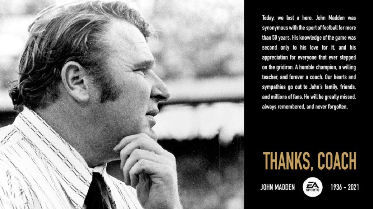 EA Sports Posts Touching Tribute to John Madden in New Madden 22