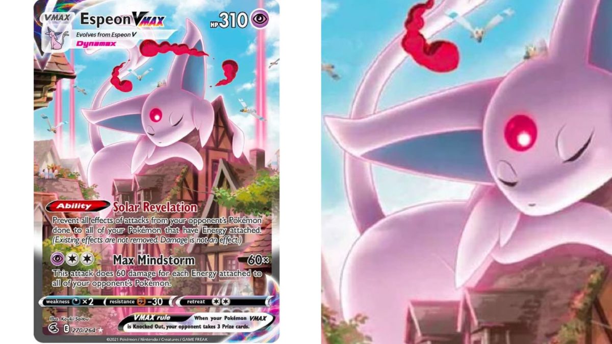 pokemon set with 264 cards Mew V & Vmax Card Set - Fusion Strike 113/264 & 114/264