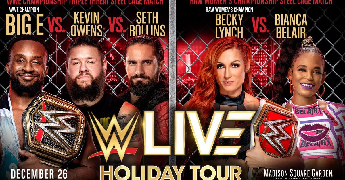 WWE Return to MSG Features 2 Steel Cage Championship Title Matches - Vimarsana News
