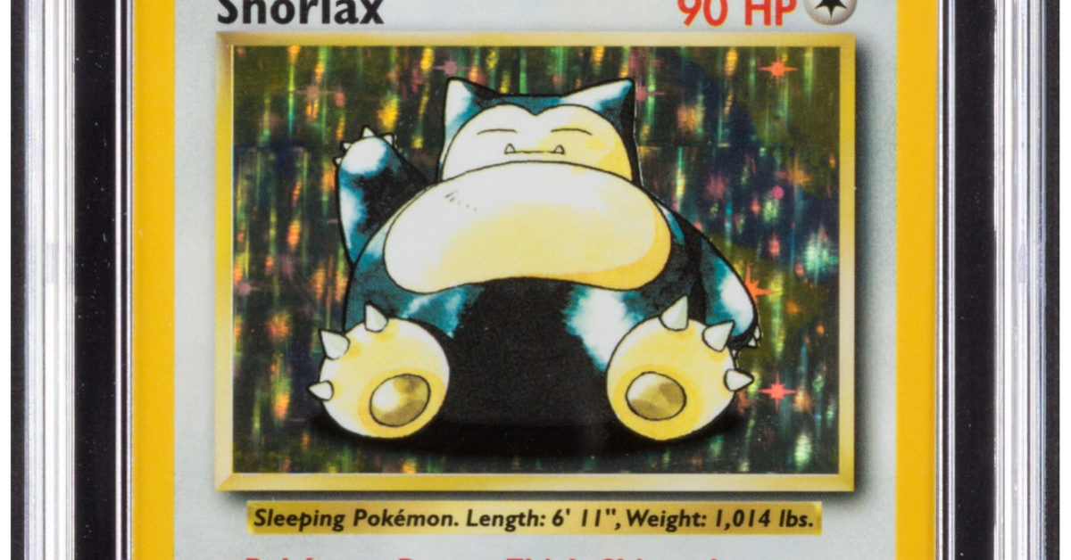 Pokmon TCG "No Set Symbol" Snorlax Card On Auction At Heritage Pokmon TCG "No Set Symbol" Snorlax Card On Auction At Heritage