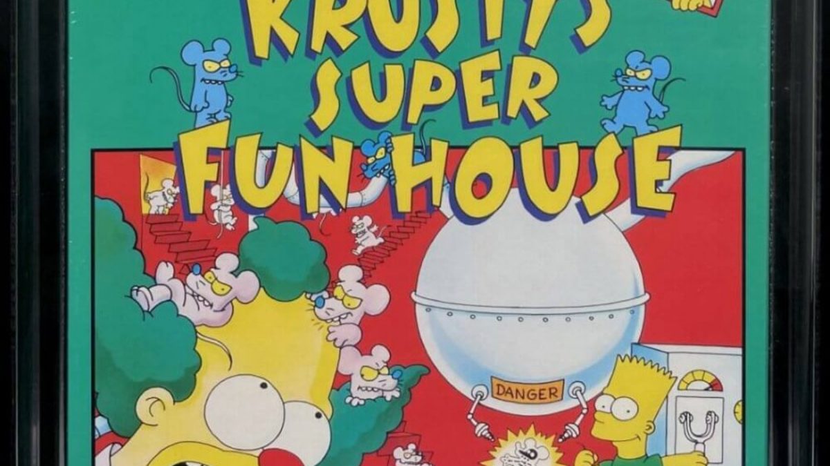 Simpsons Fans, A Graded Copy Of Krusty's Funhouse Is On Auction