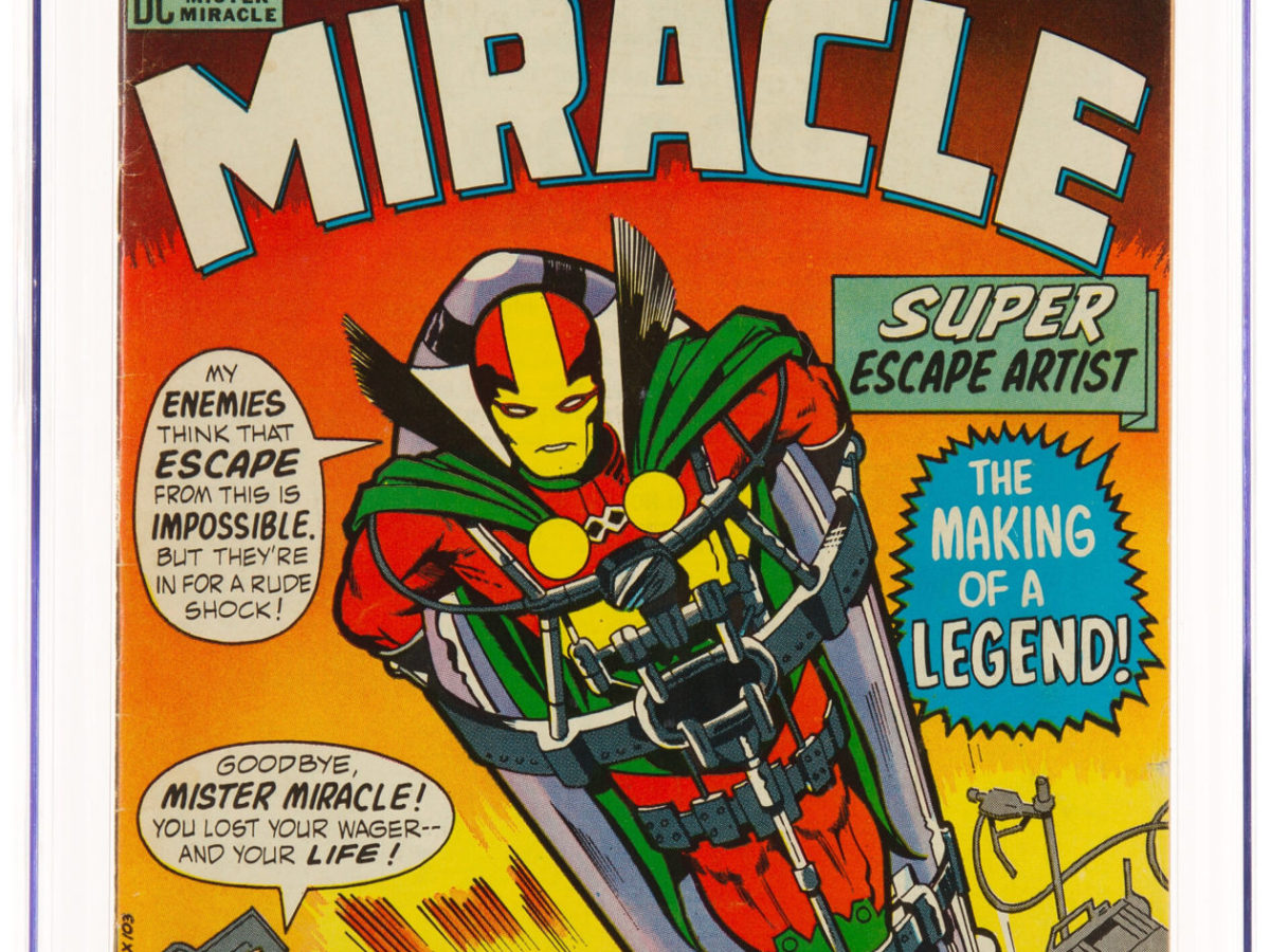 Mister Miracle Makes His Debut, Jack Kirby Classic On Auction Today