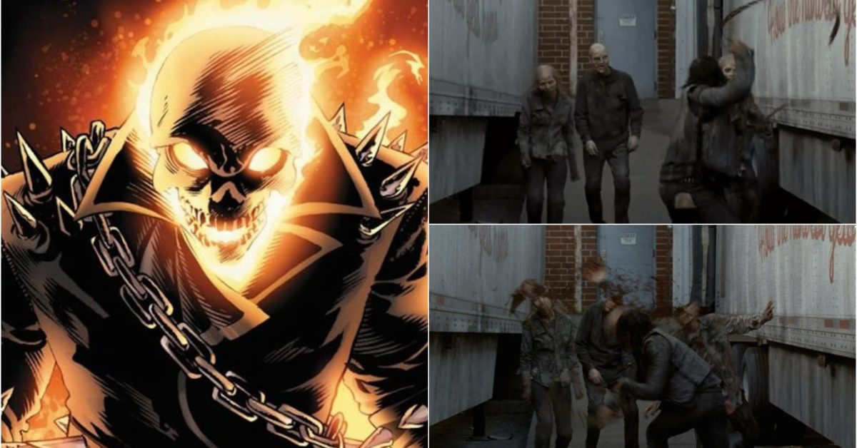 The Walking Dead: Gimple Praises Reedus’s Ghost Rider-Like Chain Work