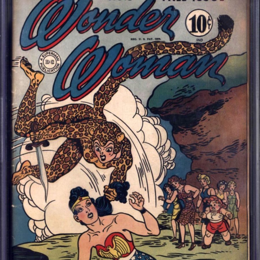WONDER WOMAN #6 vs CHEETAH 11x14 POSTER PRINT NEW SEALED 1943 DC Comic Book 