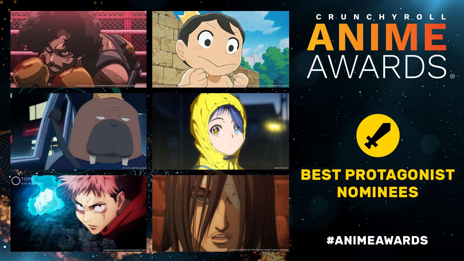 Crunchyroll announced the winners of the 2022 Anime Awards. They honor  fan-favorite and best-in-class anime series, characters, and cr… | Anime,  Crunchyroll, Winner