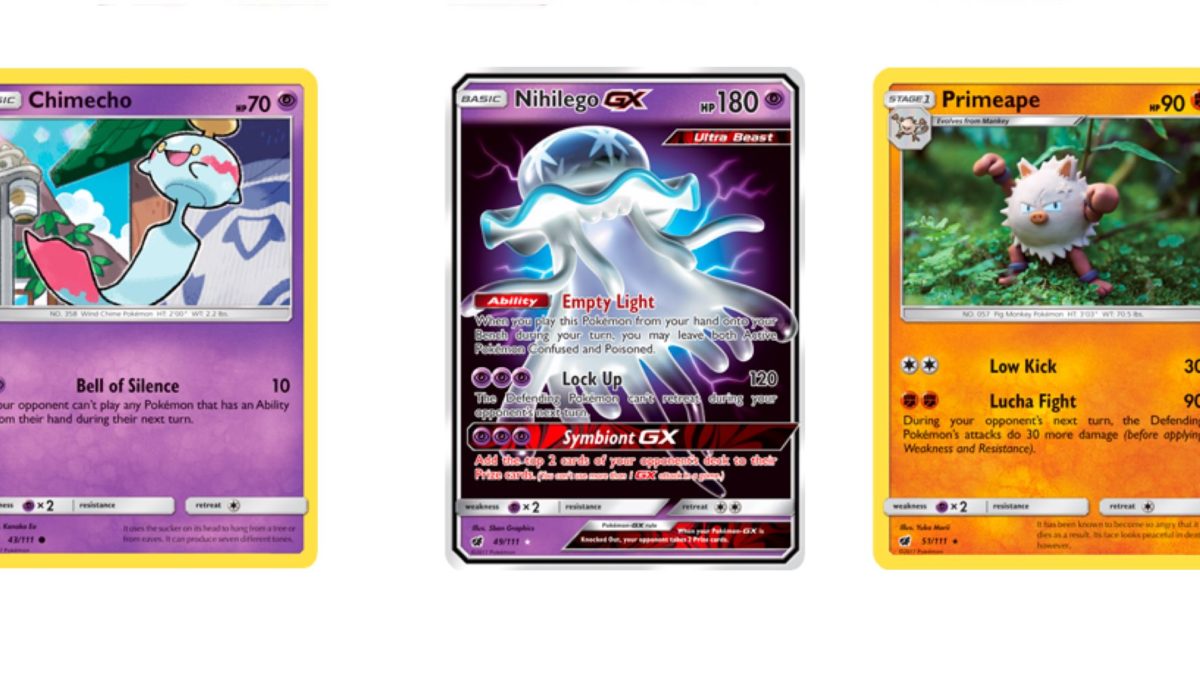 Nihilego GX Holo Full Art = Pokemon TCG = Crimson Invasion 49/111