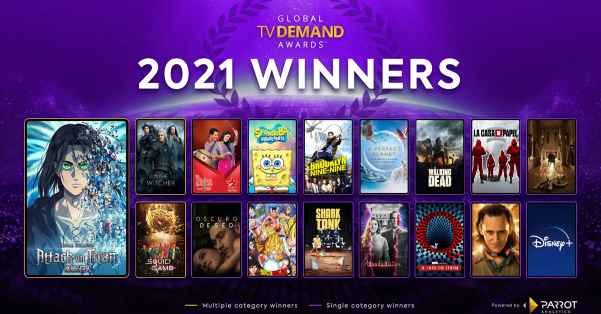 Squid Game, Attack on Titan Win Big: 2021 Global TV Demand Awards - Bleeding Cool News