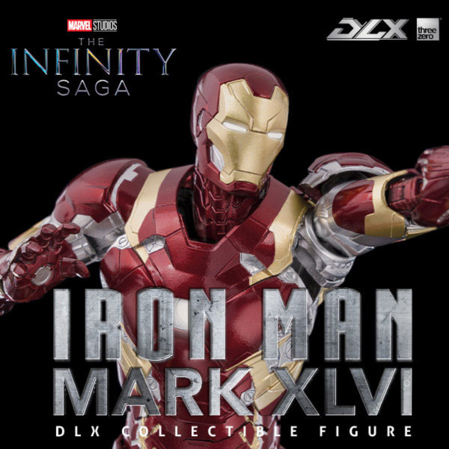 threezero Iron Man Mark XLVI フィギュア Avengers: Infinity Saga DLX Iron Man Mark 46 1/12 Scale