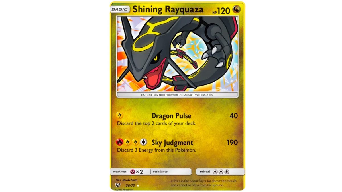 The Cards Of Pokémon TCG: Shining Legends Part 11: Shining Rayquaza