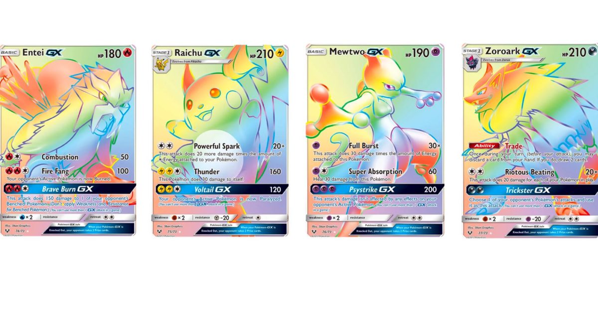 The Cards Of Pokémon TCG: Shining Legends Part 15: Rainbow Rares