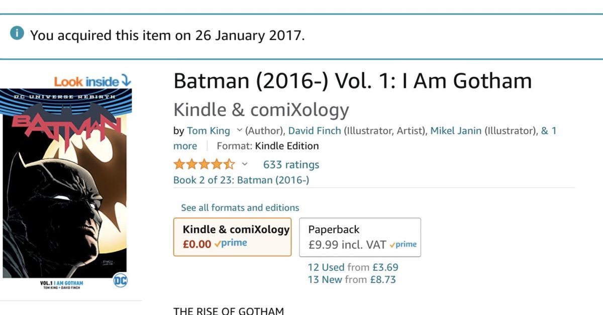 You Have Not Bought Your ComiXology Comics - You "Acquired" Them - Vimarsana News