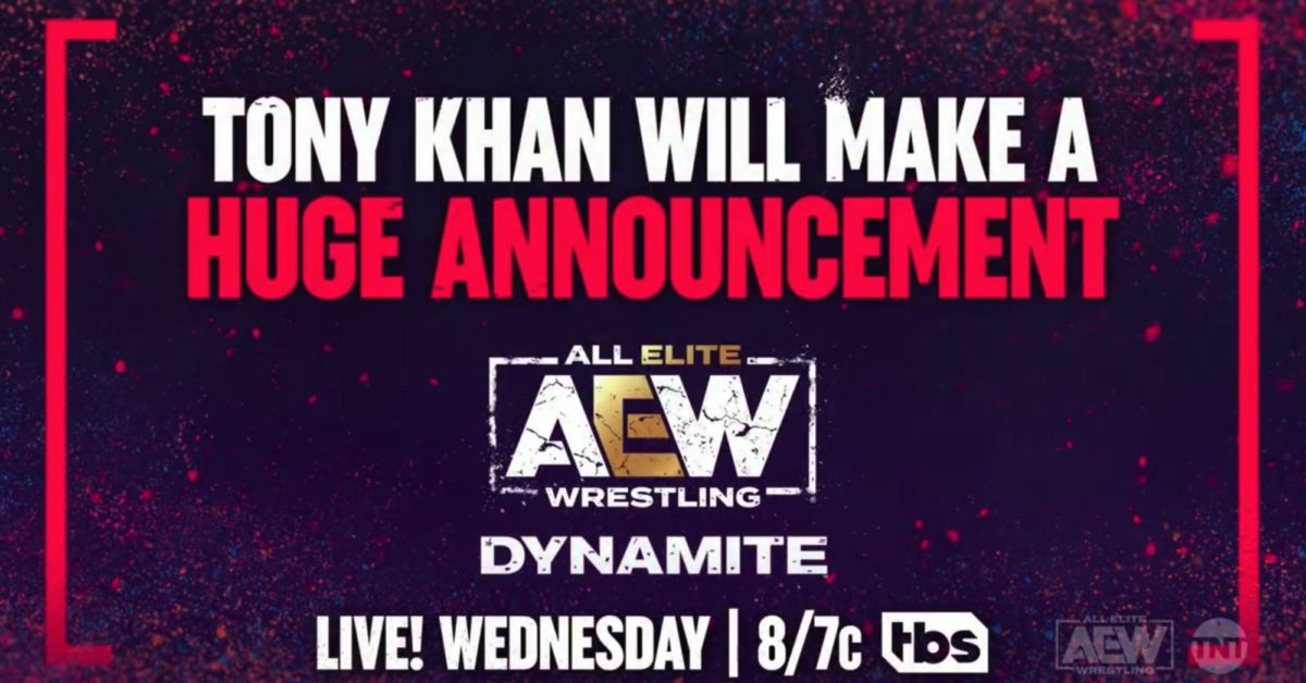 What Is Tony Khan's Huge Announcement for AEW Dynamite This Week? - Vimarsana News
