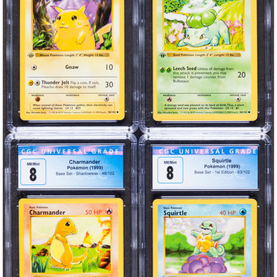 MINT/NM Charmander And Squirtle 1st Edition Team Rocket Card Set