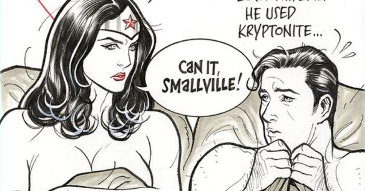 Franck Cho's Wonder Woman Sleeping With Spider-Man & Superman - Vimarsana News