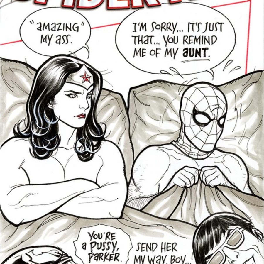 Frank Cho Sleeping With Wonder Woman in the Daily LITG 13th March 2022