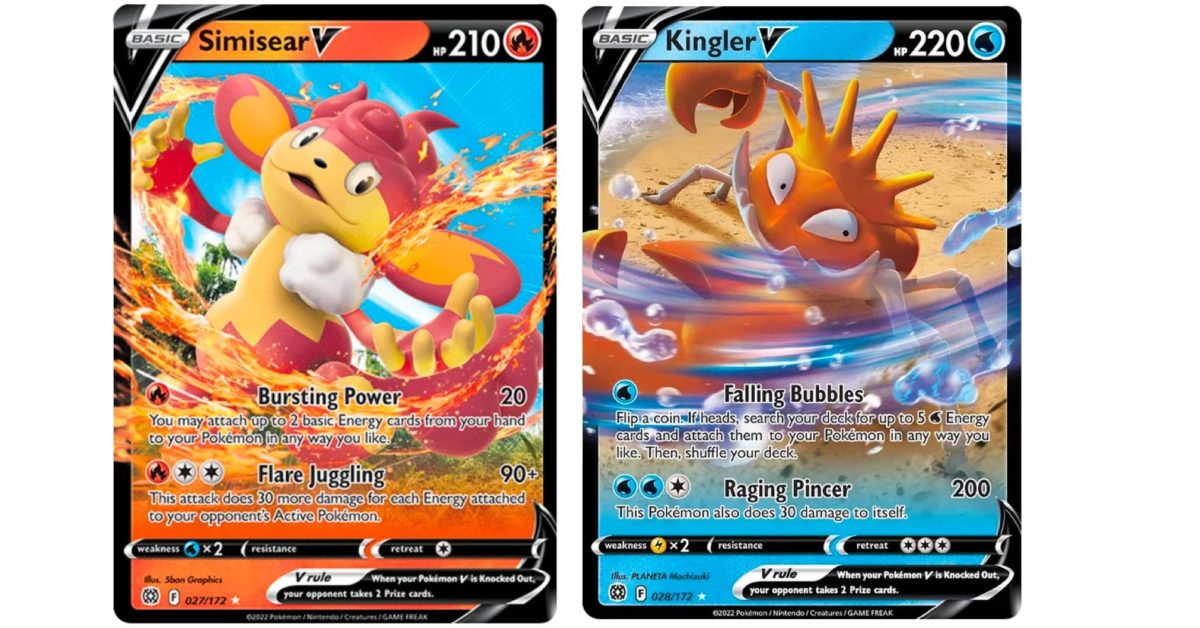 The Cards Of Pokémon TCG: Brilliant Stars Part 7: Simisear & Kingler - ...