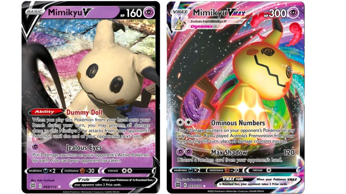 Pokemon card Mimikyu shiny