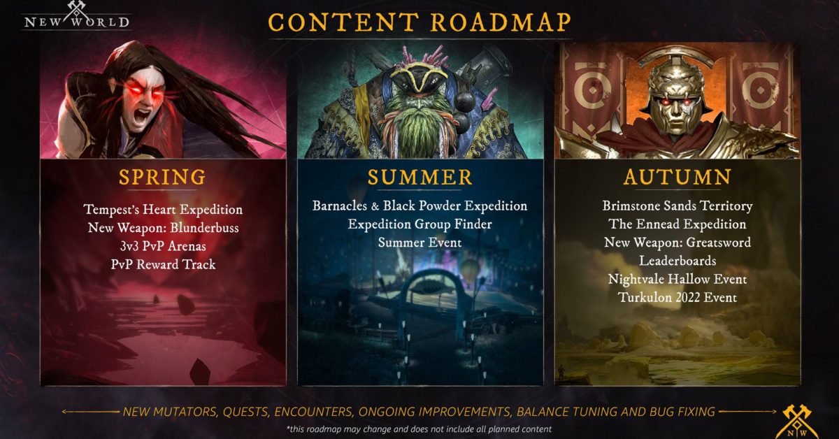 New World Reveals 2023 Development Roadmap And Winter Covergence Event  Changes 