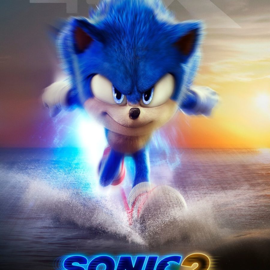 Sonic 2 Character Running Poster