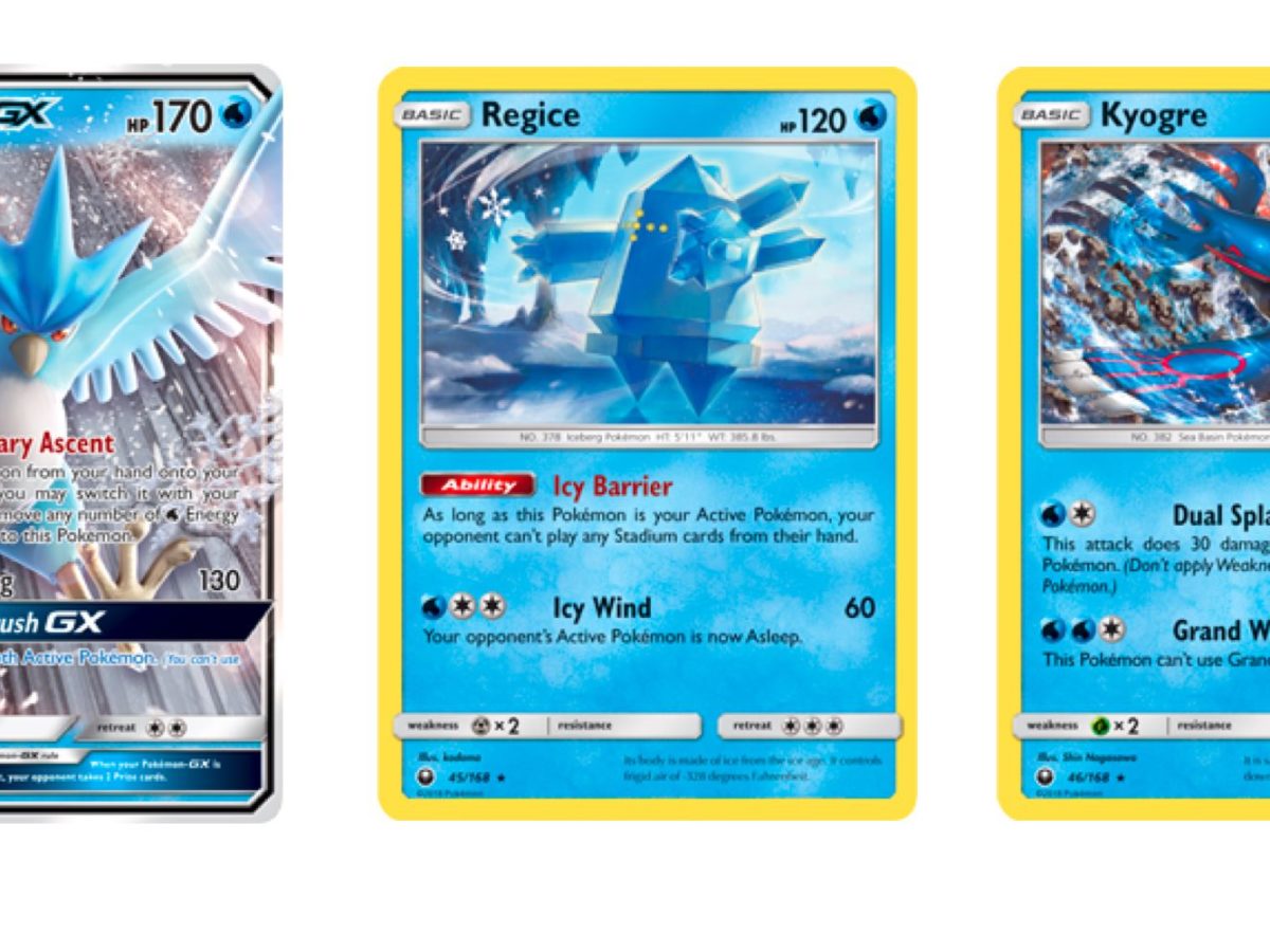 water type pokemon cards ex