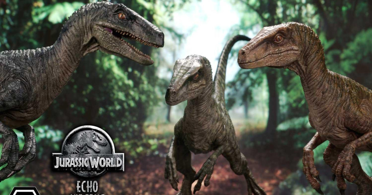 Prime 1 Studio Debuts New Jurassic World 1 10 Velociraptor Statues