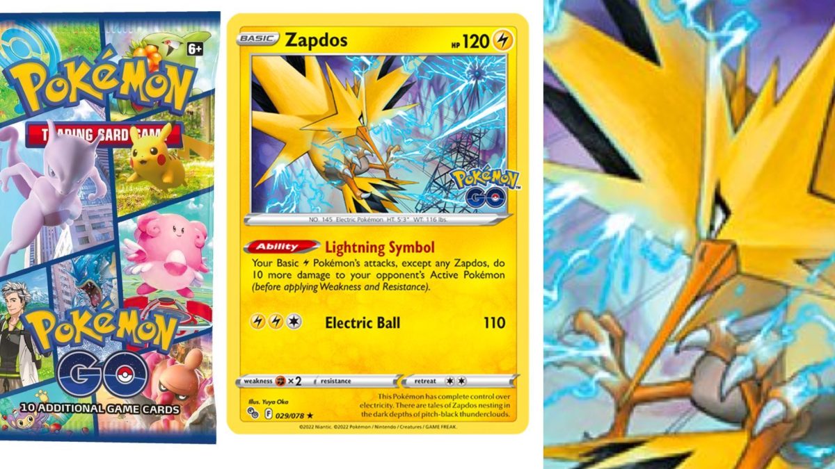 Carta Pokémon Lendário Zapdos Pokémon Go