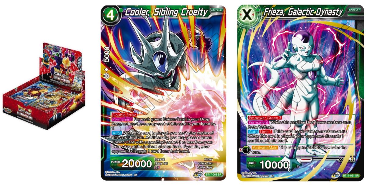 Dragon Ball Super Previews Ultimate Squad: Cooler & Freiza SRs - Vimarsana News