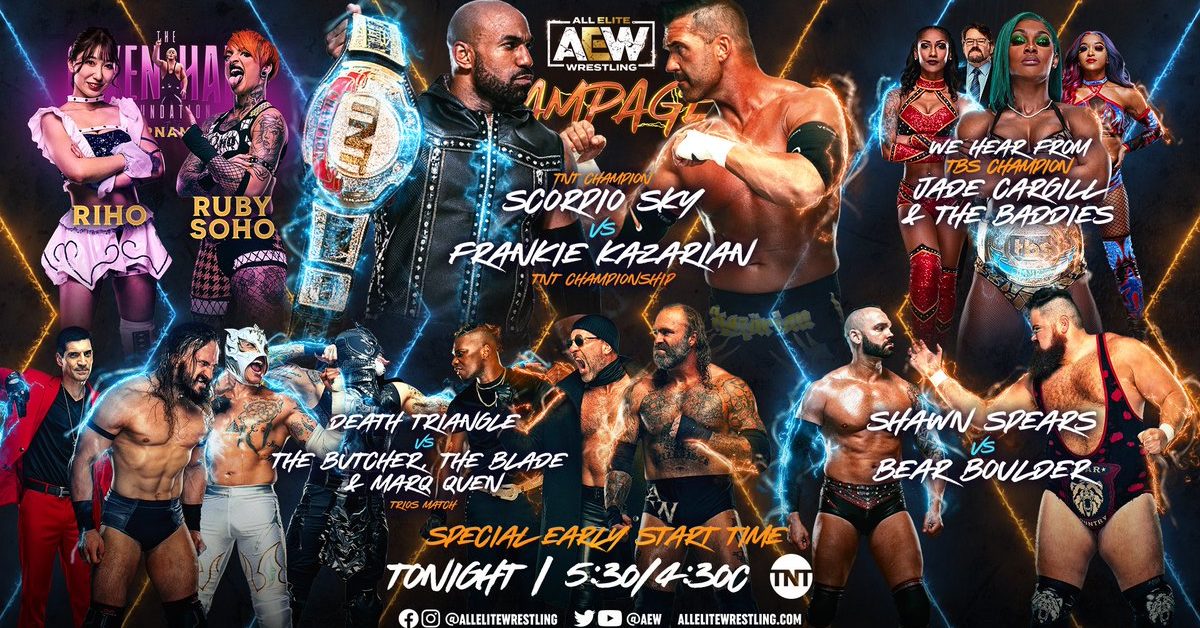 Preview for Tonight's AEW Rampage, Airing Early at 5:30PM Eastern