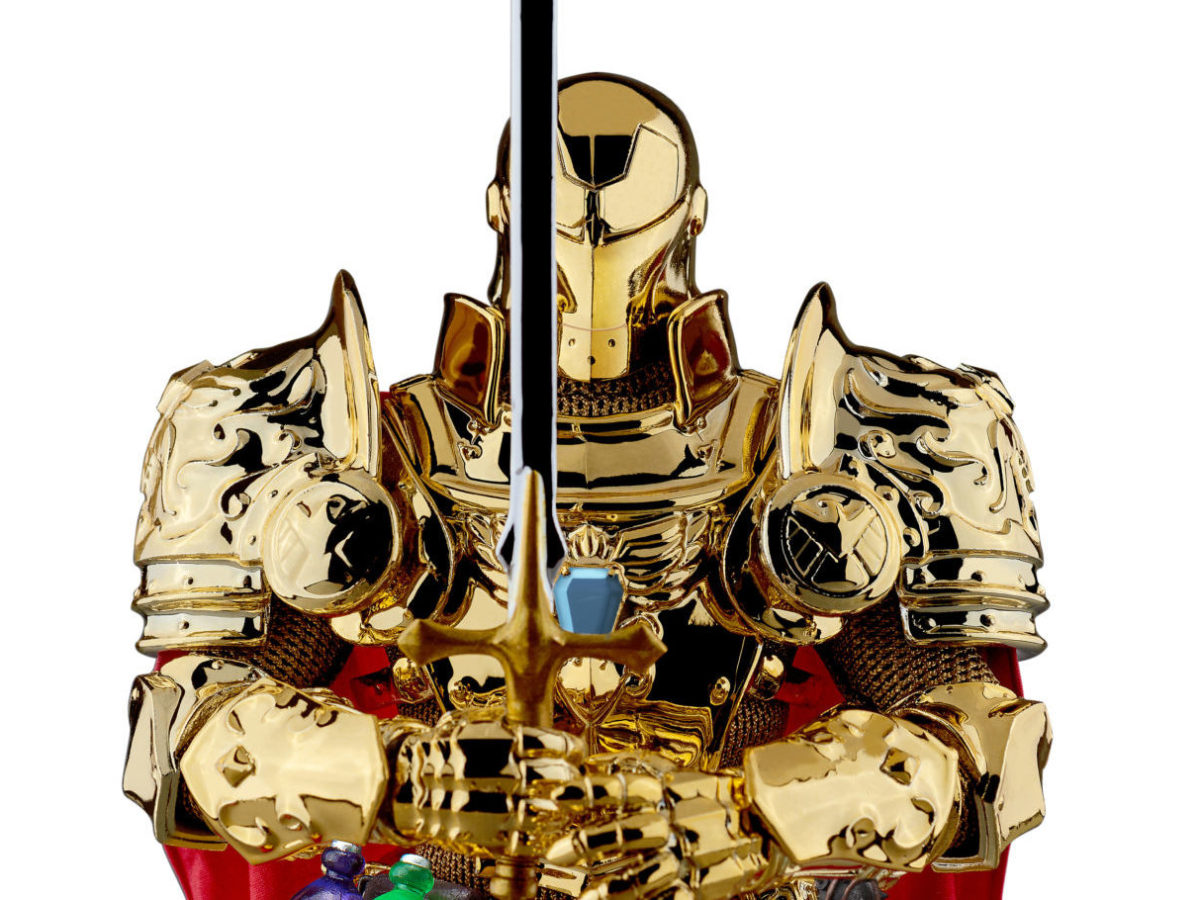 Medieval Knight Iron Man is Back with Gold Armor Beast Kingdom Release