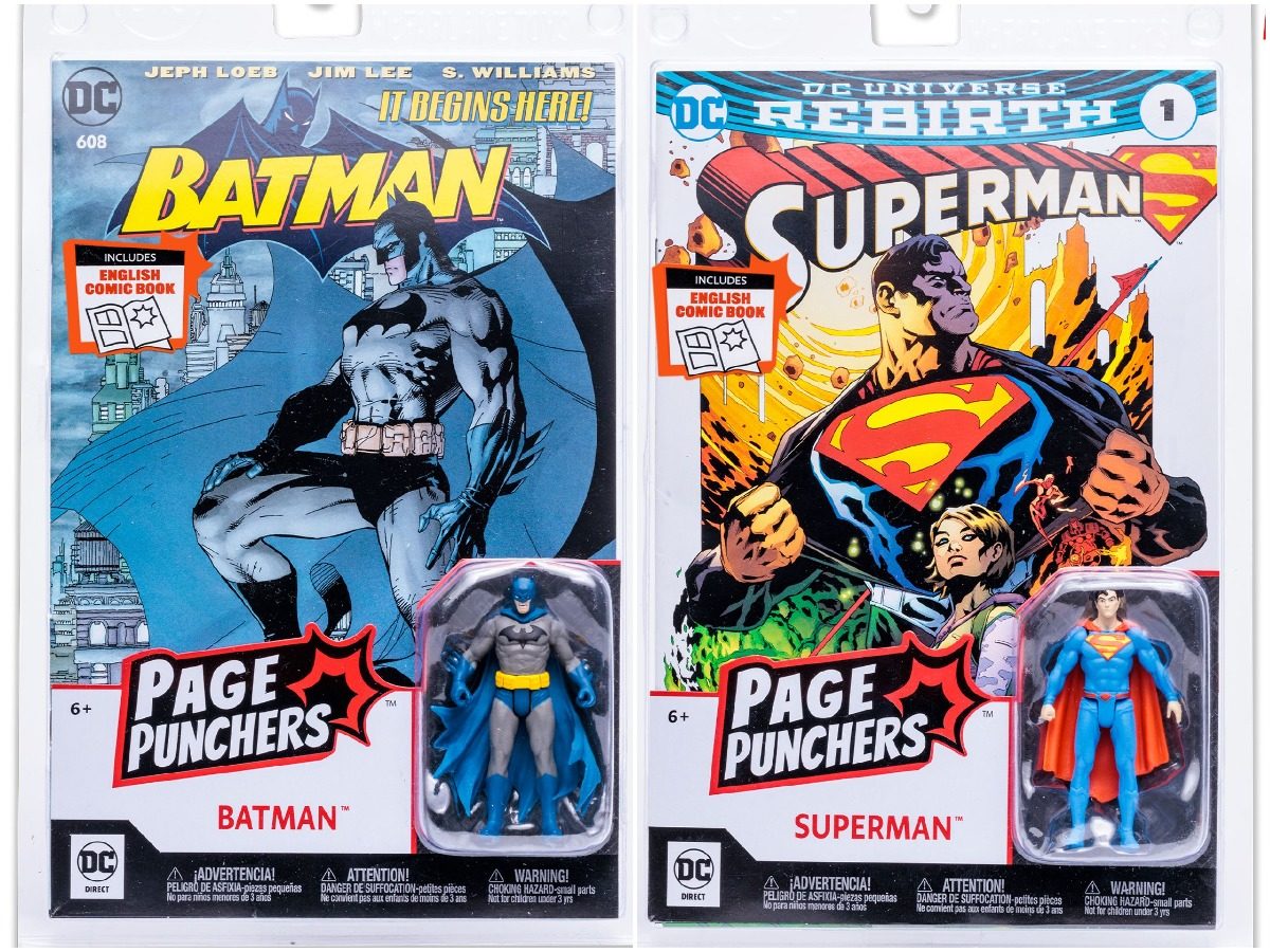 McFarlane Toys Announces Batman and Superman Comic Page Punchers