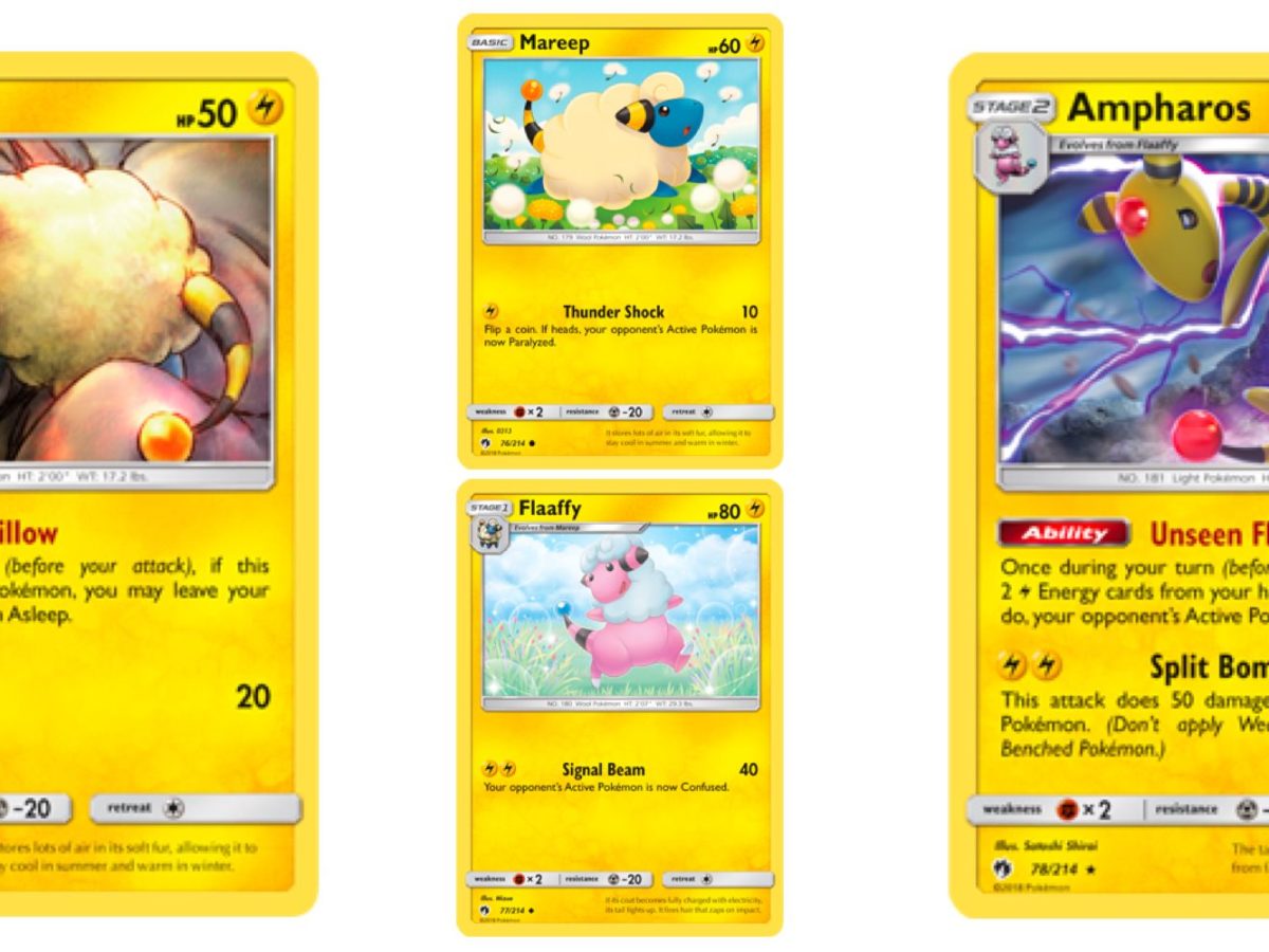 The Cards Of Pokmon TCG: Lost Thunder Part 11: Mareep Line The Cards Of Pokmon TCG: Lost Thunder Part 11: Mareep Line