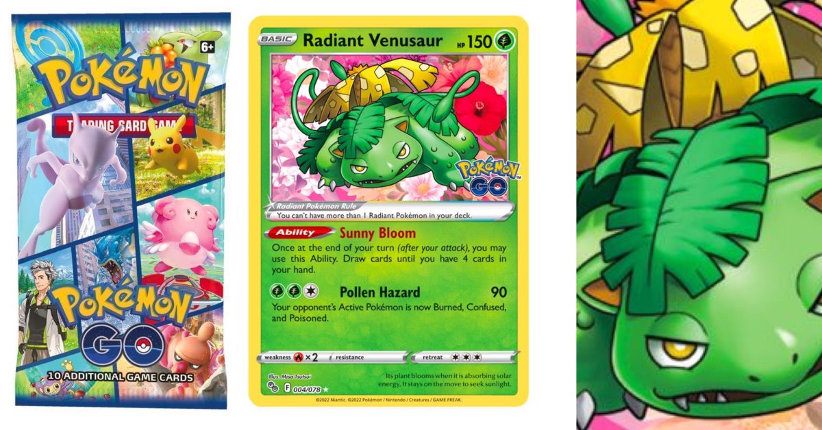 Pokémon TCG Pokémon GO Set Preview Radiant Venusaur