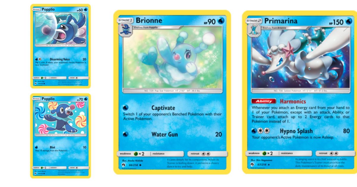 The Cards Of Pokémon TCG: Lost Thunder Part 10: Popplio Line